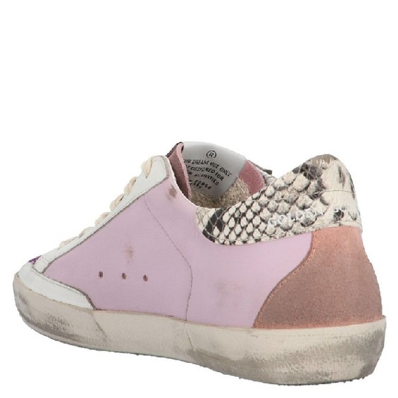 GOLDEN GOOSE Superstar Glittered Leather Sneakers - Picture 2 of 7